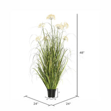 Load image into Gallery viewer, Artificial Dandelion Flowering Grass in Planter 6069RR
