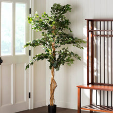 Load image into Gallery viewer, Artificial Ficus Tree in Planter #2228HW
