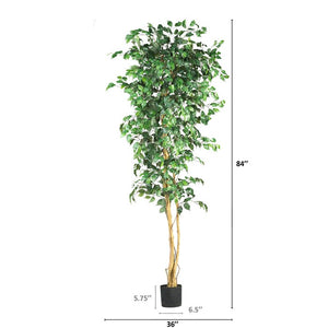 Artificial Ficus Tree in Planter #2228HW