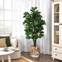 Load image into Gallery viewer, 71&quot;H Artificial Fiddle Leaf Fig Tree in Pot
