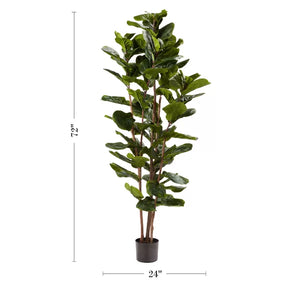 Artificial Fiddle Leaf Fig Tree in Pot