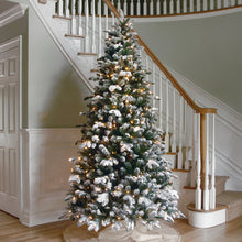 Load image into Gallery viewer, Artificial Fir Flocked/Frosted Christmas Tree with Lights, 6.5&#39;
