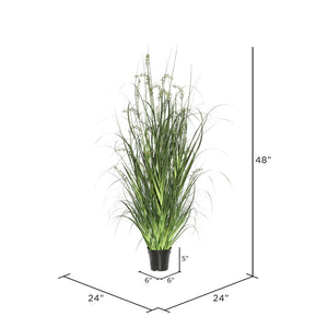 Artificial Flowering Grass in Pot MRM4008