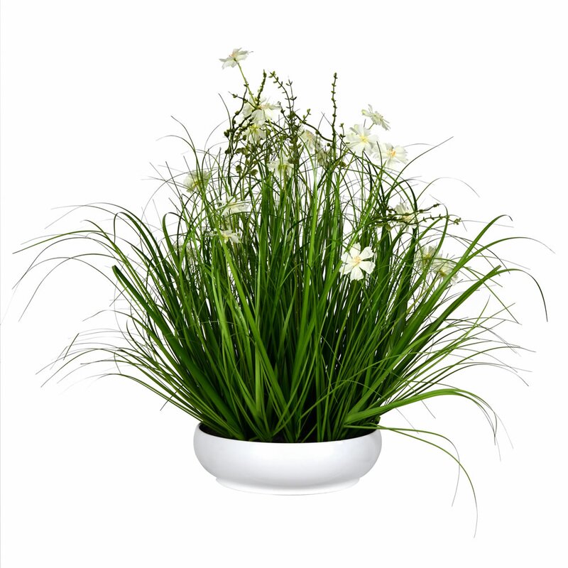 Artificial Flowering Grass in Pot GL1342