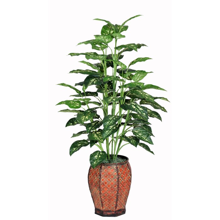 Artificial Marble Dieffenbachia Floor Plant in Planter - 323CE