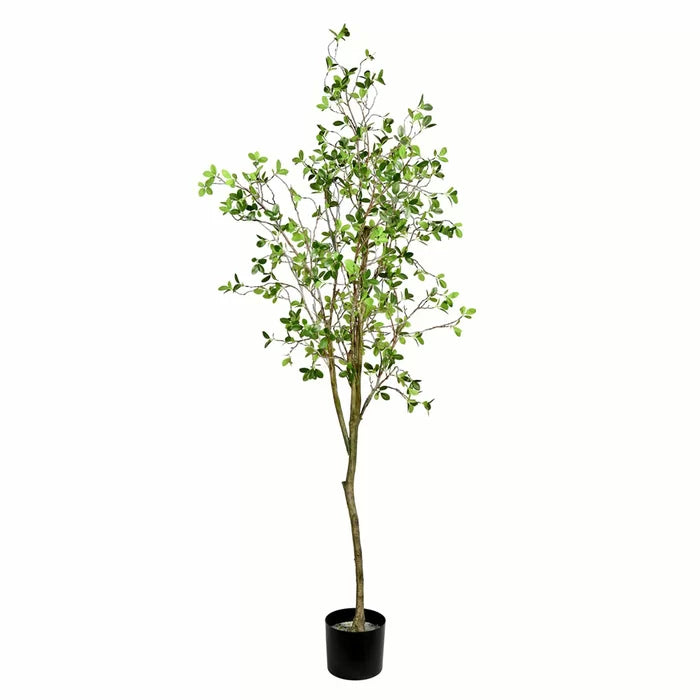 Artificial Milan Leaf Tree in Pot, 72