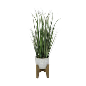 Artificial Onion Grass in Pot #AD200