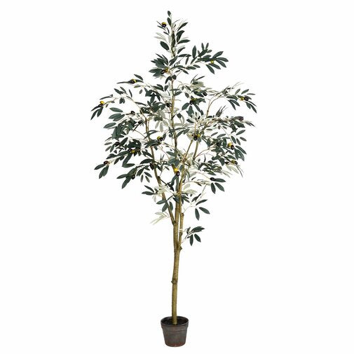Artificial Potted Olive Floor Foliage Tree in Pot #9111