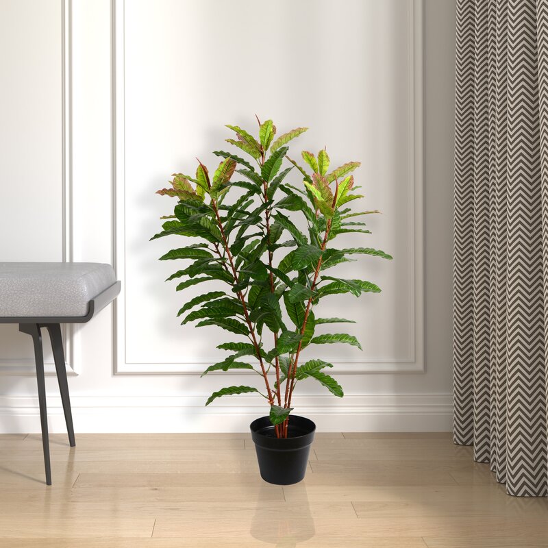 Artificial Real Myrtle Touch Floor Foliage Tree in Pot MR93