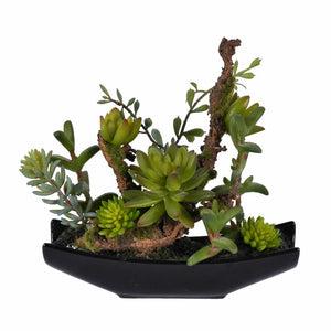 Artificial Succulent in Pot, 8"
