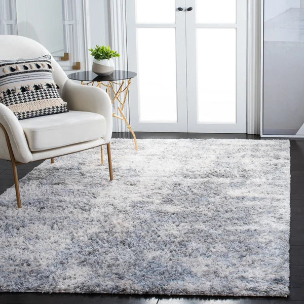 Artur Abstract Area Rug in Ivory / Grey 8' x 10'
