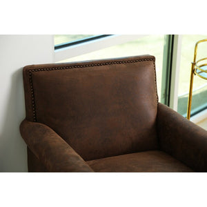 Asbury 28'' Wide Club Chair, Antique Brown