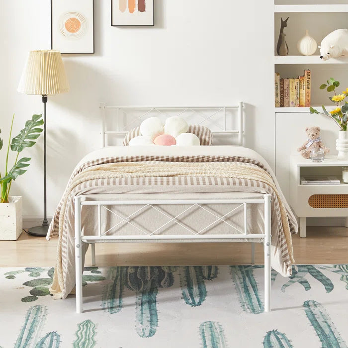 Ashbaugh 35'' Steel Bed Frame, Twin