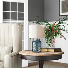 Load image into Gallery viewer, Ashburn 16&quot; Blue/Silver Table Lamp 1459AH
