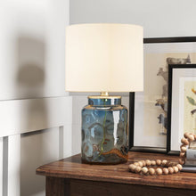 Load image into Gallery viewer, Ashburn 16&quot; Blue/Silver Table Lamp 1459AH
