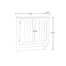 Load image into Gallery viewer, Gray Ashland 23.82&#39;&#39; W x 25.4&#39;&#39; H x 8.86&#39;&#39; D Wall Mounted Bathroom Cabinet 2918AH
