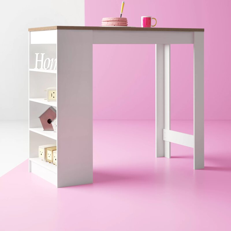 White / Oak Ashton Counter Height 45'' Dining Table MRM4016