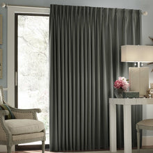 Load image into Gallery viewer, Dark Gray Patio Blackout Rod Pocket Panel (One Panel - 84&quot; x 100&quot;) #9719
