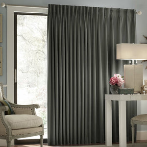 Dark Gray Patio Blackout Rod Pocket Panel (One Panel - 84" x 100") #9719