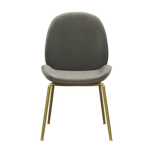 Astor Upholstered Dining Chair, Color: Light Grey, #6270
