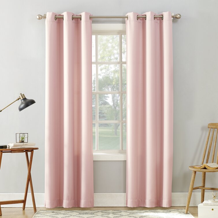 Astrid Casual Solid Semi-Sheer Grommet Single Curtain Panel, 40
