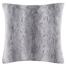Load image into Gallery viewer, Faux Fur Euro Pillow in Gray #9700
