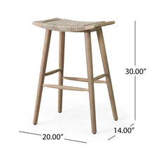 Load image into Gallery viewer, Atoka Acacia Wood Patio Bar Stool (Set of 2)
