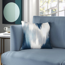Load image into Gallery viewer, 16&quot; x 16&quot; Blue Auberon Square Pillow Cover &amp; Insert (Set of 2) MRM3067
