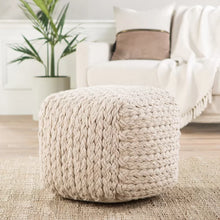 Load image into Gallery viewer, Aubree 16&#39;&#39; Wide Square Pouf Ottoman
