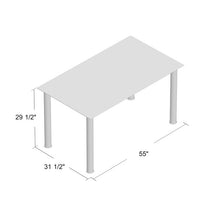 Load image into Gallery viewer, White Aubree Dining Table, 2 Boxes, #6320
