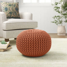 Load image into Gallery viewer, Aubrielle 20&#39;&#39; Wide Round Pouf Ottoman
