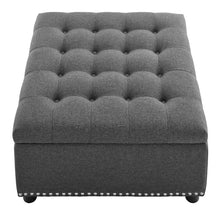 Load image into Gallery viewer, Audel 30&#39;&#39; Wide Tufted Square Storage Ottoman with Storage 1948AH
