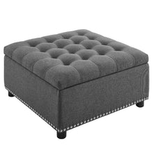 Load image into Gallery viewer, Audel 30&#39;&#39; Wide Tufted Square Storage Ottoman with Storage
