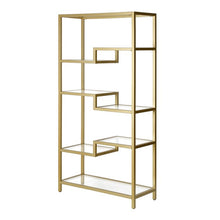 Load image into Gallery viewer, Auguste 68&#39;&#39; H x 34&#39;&#39; W Steel Etagere Bookcase
