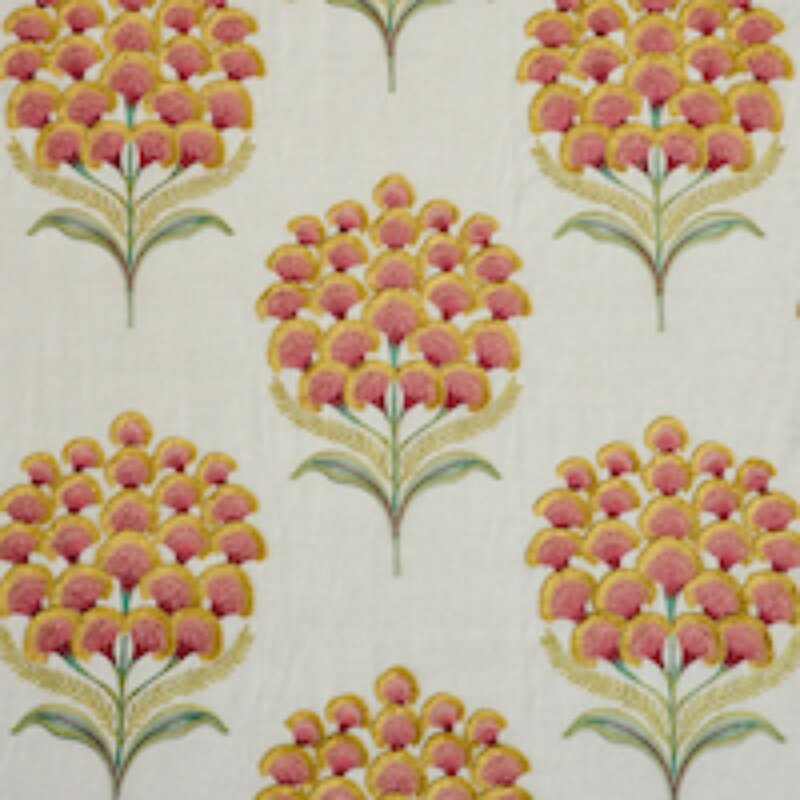 Brown/Neutral Aurelia Embroidery Fabric GL916