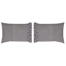 Load image into Gallery viewer, Aurelia Striped 100% Cotton Muslin Pillowcase (Set of 2), 21 x 40 Standard
