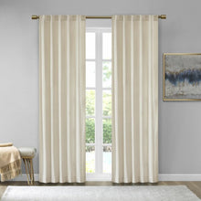 Load image into Gallery viewer, 37&quot; W x 95&quot; L Aurora Soft Velvet Room Darkening Rod Pocket Curtain Panels (Set of 2)
