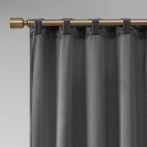 37" W x 63" L Aurora Soft Velvet Room Darkening Rod Pocket Curtain Panels (Set of 2)
