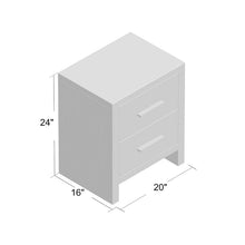 Load image into Gallery viewer, Aurthur 2 - Drawer Solid Wood Nightstand in Weathered Brown 7104RR
