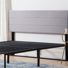 Load image into Gallery viewer, Queen Stone Austwell Upholstered Panel Headboard MRM4153
