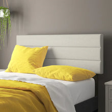 Load image into Gallery viewer, Queen Pearl Austwell Upholstered Solid Wood Panel Headboard Queen
