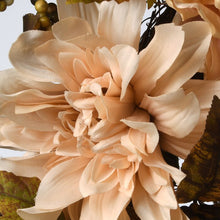 Load image into Gallery viewer, Autumn Harvest Flowers 24&quot; Polyester Wreath Set of 2 #1346HW
