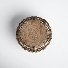Load image into Gallery viewer, Ava Rattan/Wicker Drum Coffee Table
