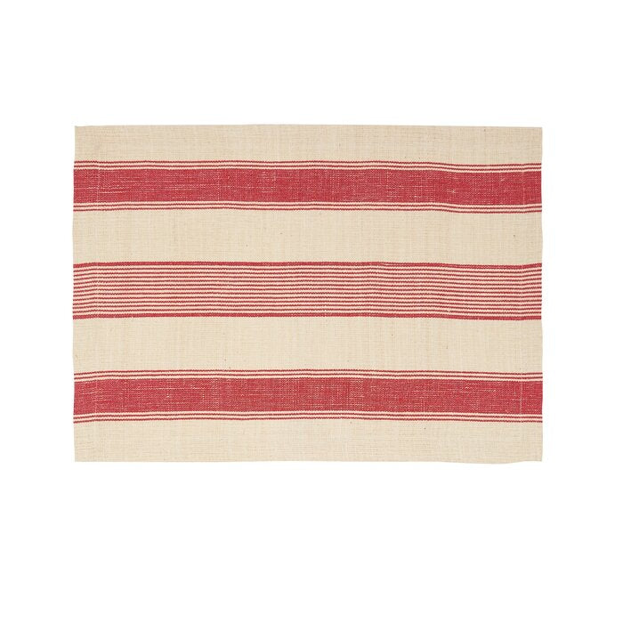 Avalene Cotton Striped Rectangular Placemat (Set of 6)
