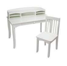 Load image into Gallery viewer, White Avalon Kids 41.6&quot; Writing Desk with Hutch and Chair Set MRM1774
