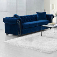 Load image into Gallery viewer, Avani 95&quot; Rolled Arm Chesterfield Sofa with Reversible Cushions 1500AH
