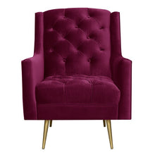 Load image into Gallery viewer, Aveline Tufted Polyester Wingback Chair
