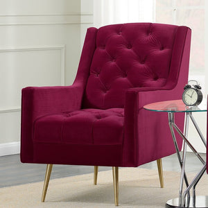 Aveline Tufted Polyester Wingback Chair