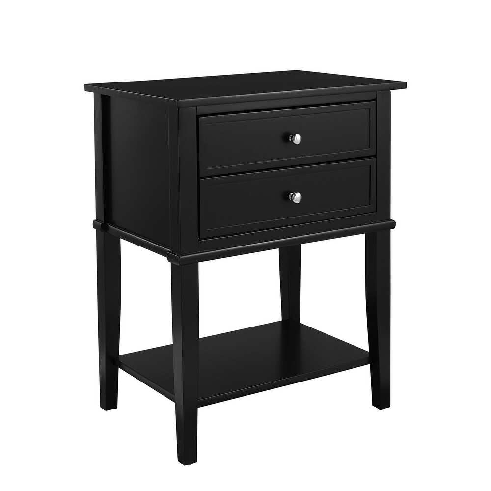 Bantum 2-drawer Accent Table - Black