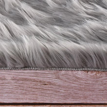 Load image into Gallery viewer, Avitaz Handmade Shag Faux Sheepskin Gray Rug, Rectangle 6&#39; x 9&#39;
